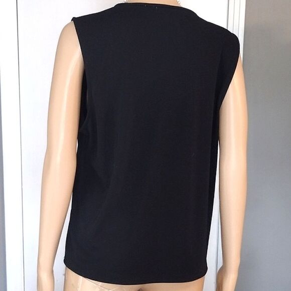 Set of Three Liz Claiborne Tops, Women's Size XL- 2 Black Tanks and 1 Pink Tee - Picture 7 of 16